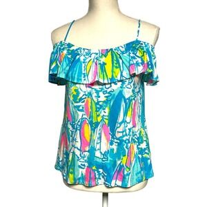 Lilly Pulitzer Tamiami Off Shoulder Beach Bae Tank Women's XS